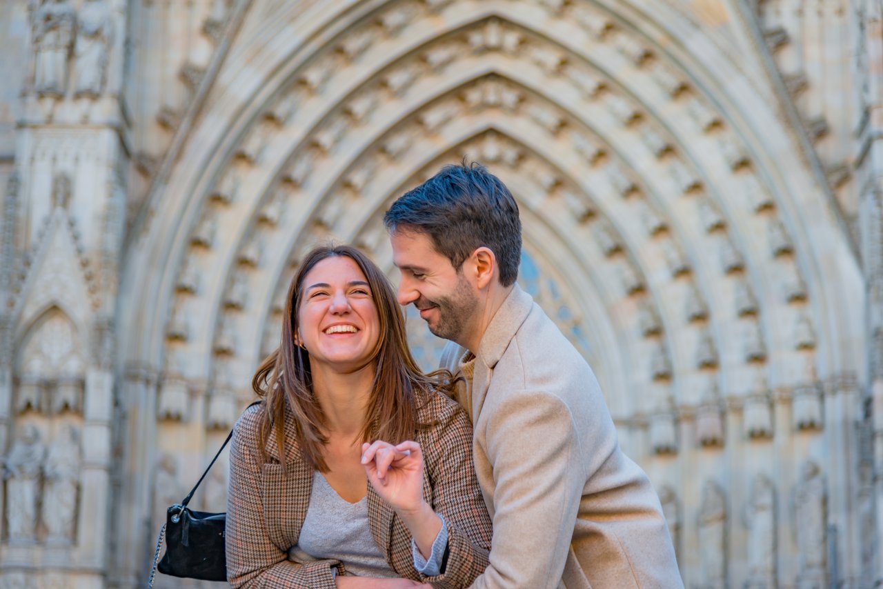 Professional photoshoot at Gothic Quarter