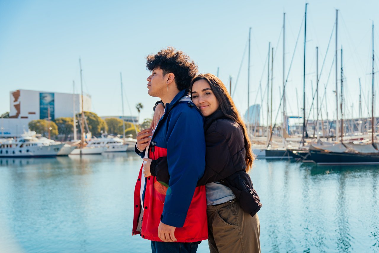Professional photoshoot at Port Vell