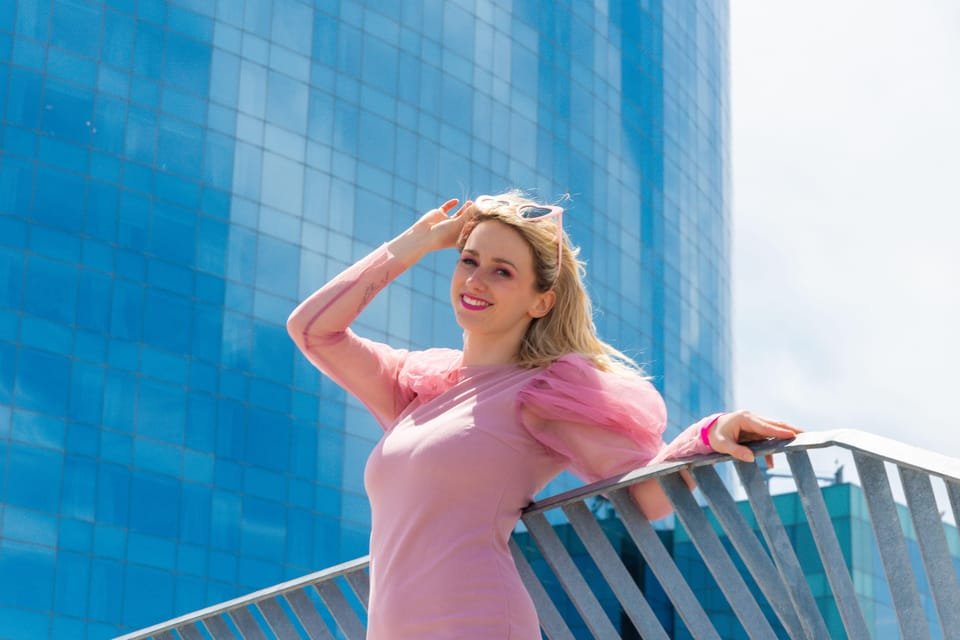 Professional photoshoot at La Barceloneta beach