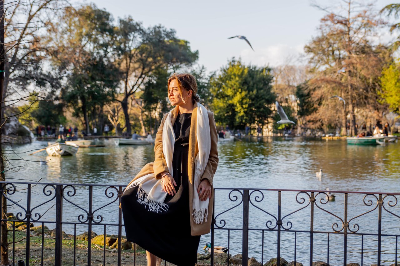Professional photoshoot at Villa Borghese
