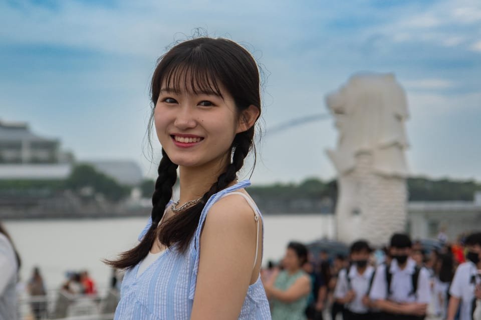 Professional photoshoot at Merlion Park
