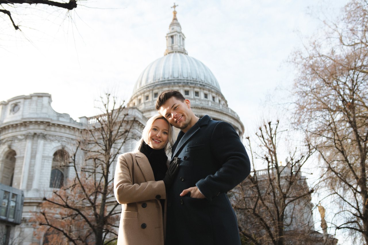 Professional photoshoot at St. Paul’s Cathedral