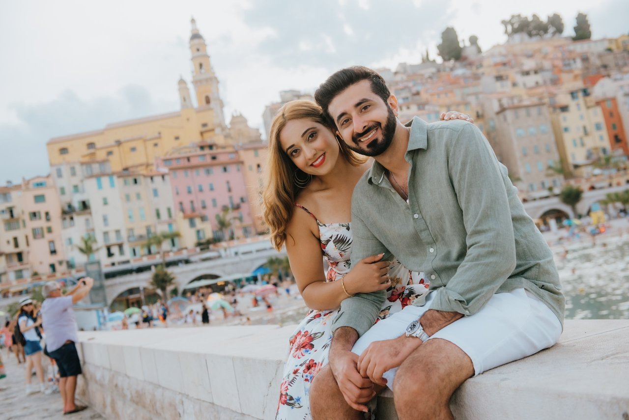 Romantic photoshoot in Menton — photo 1