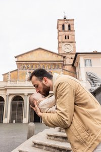 Villa Borghese Gardens & Pincio Terrace Couple Photoshoot
