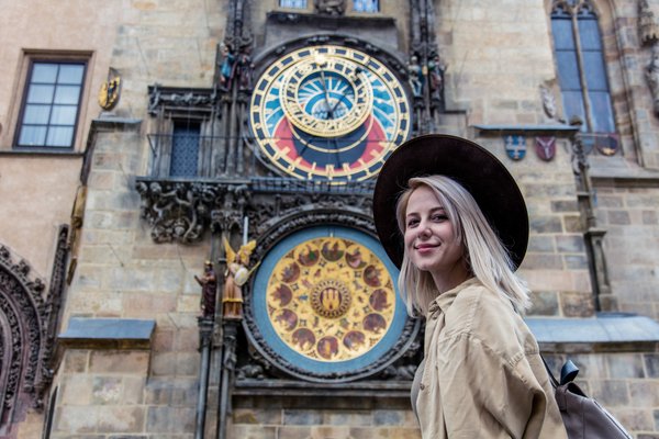 Professional photoshoot at Prague old town