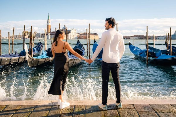 Professional photoshoot at the Piazza San Marco in Venice
