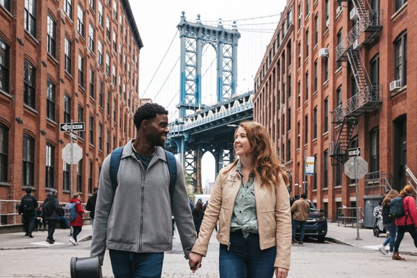 Professional photoshoot at Dumbo