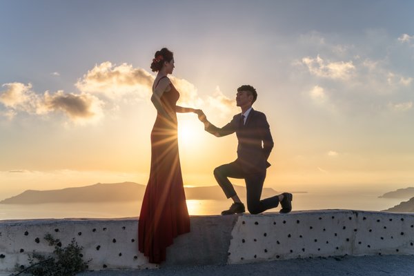 Professional proposal photoshoot at Oia Village photo 2