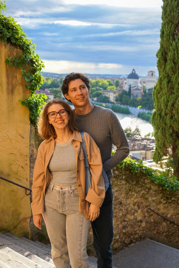 Proposal in Verona, photo by Nataliia Starikova