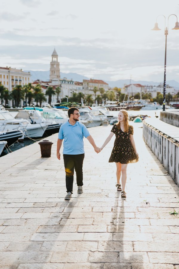 Romantic photoshoot at Riva Waterfront Promenade, Split — photo 2