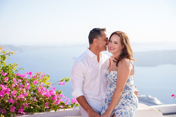 Professional photoshoot at Imerovigli