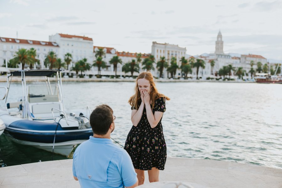 Romantic photoshoot at Riva Waterfront Promenade, Split — photo 4