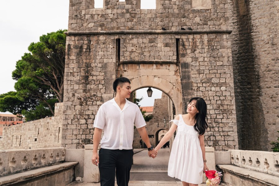 Romantic photoshoot at Stradun, Dubrovnik — photo 4