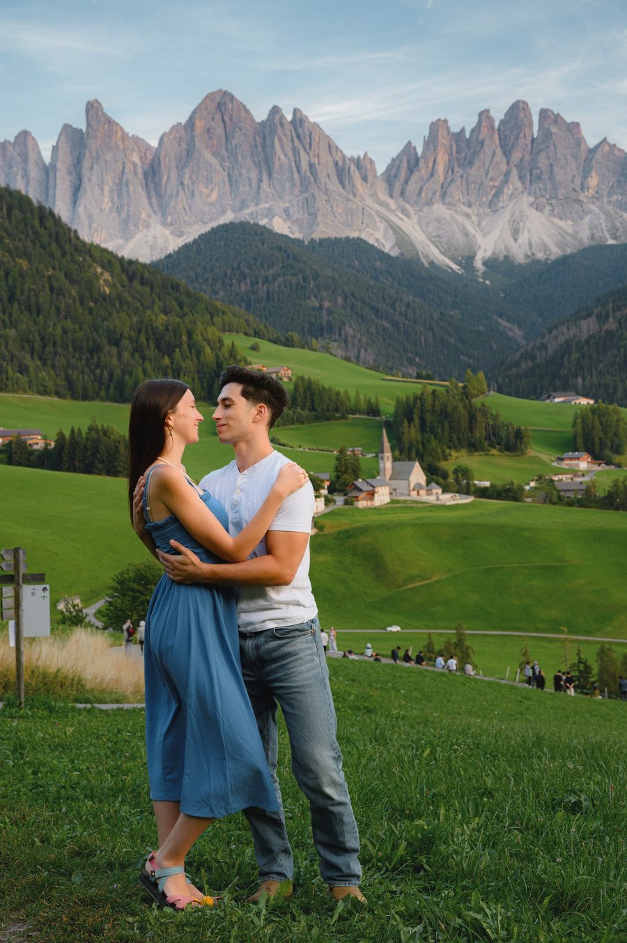 Photoshoot at Santa Maddalena Church, Val di Funes, Dolomites — photo 5