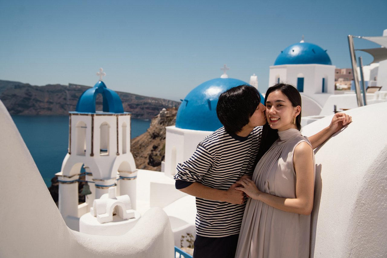 Photoshoot in Santorini by only Habibis
