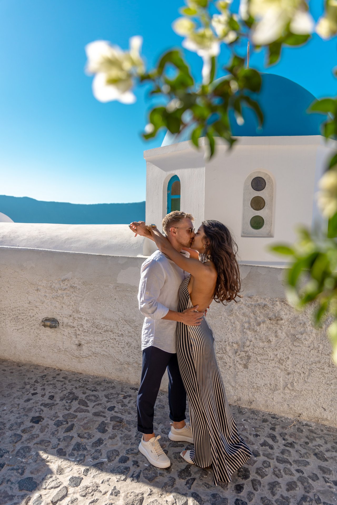 Photoshoot in Santorini by Lorena Xhaferaj