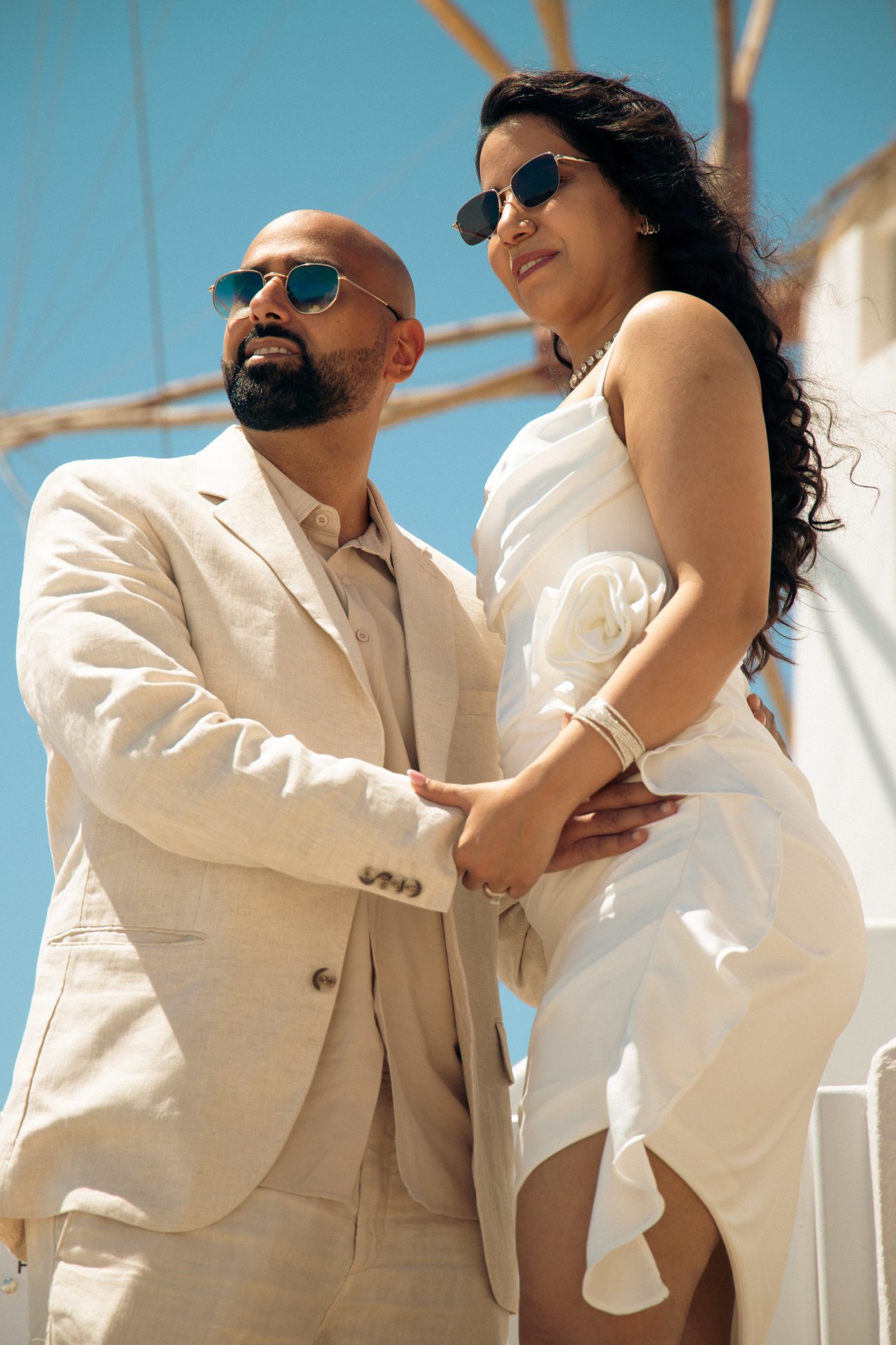 Photoshoot in Santorini by Michail Kratimenos